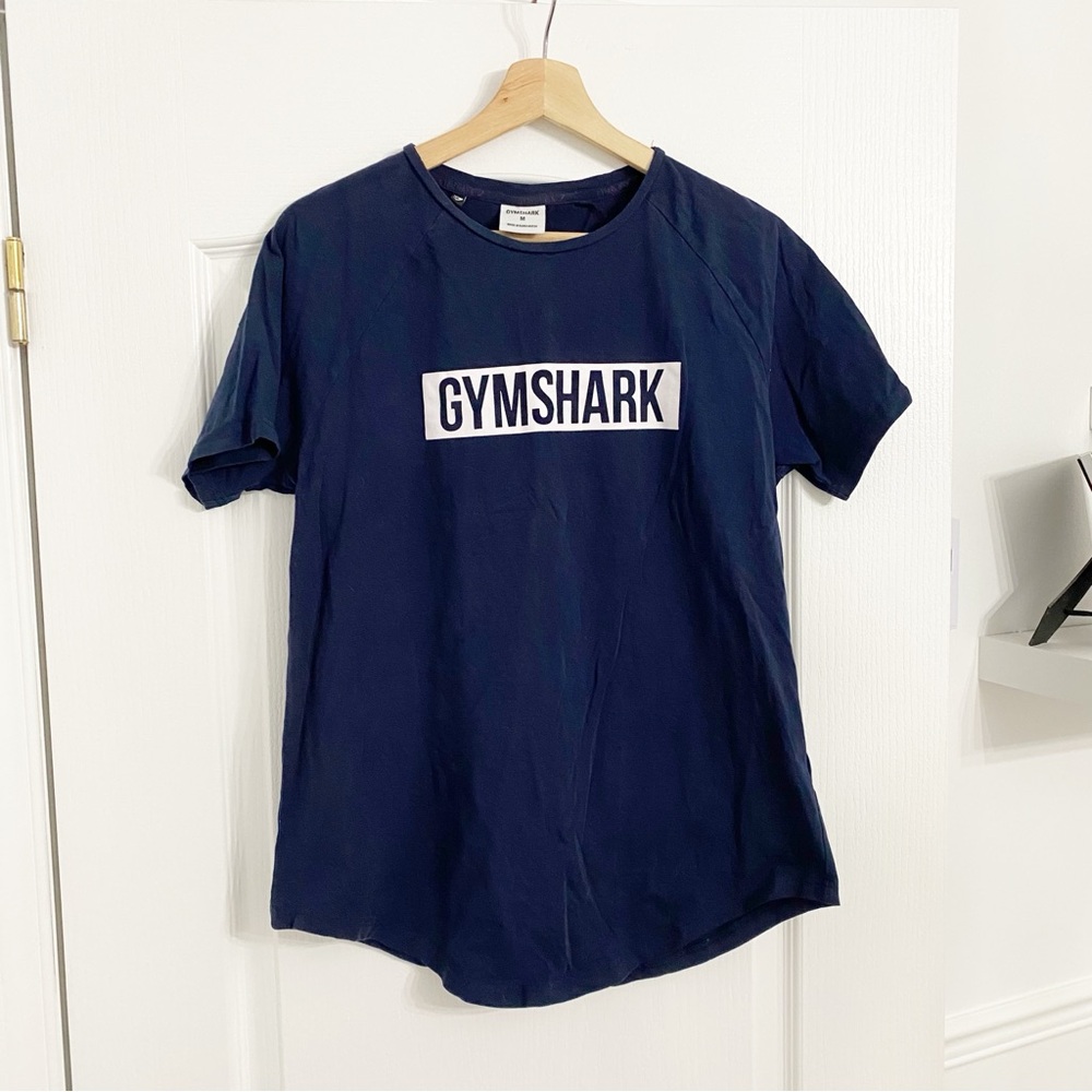 GYMSHARK | Navy blue tee